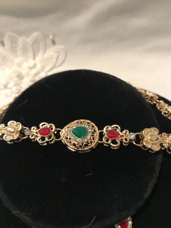 Victorian statement necklace set E4 - image 6