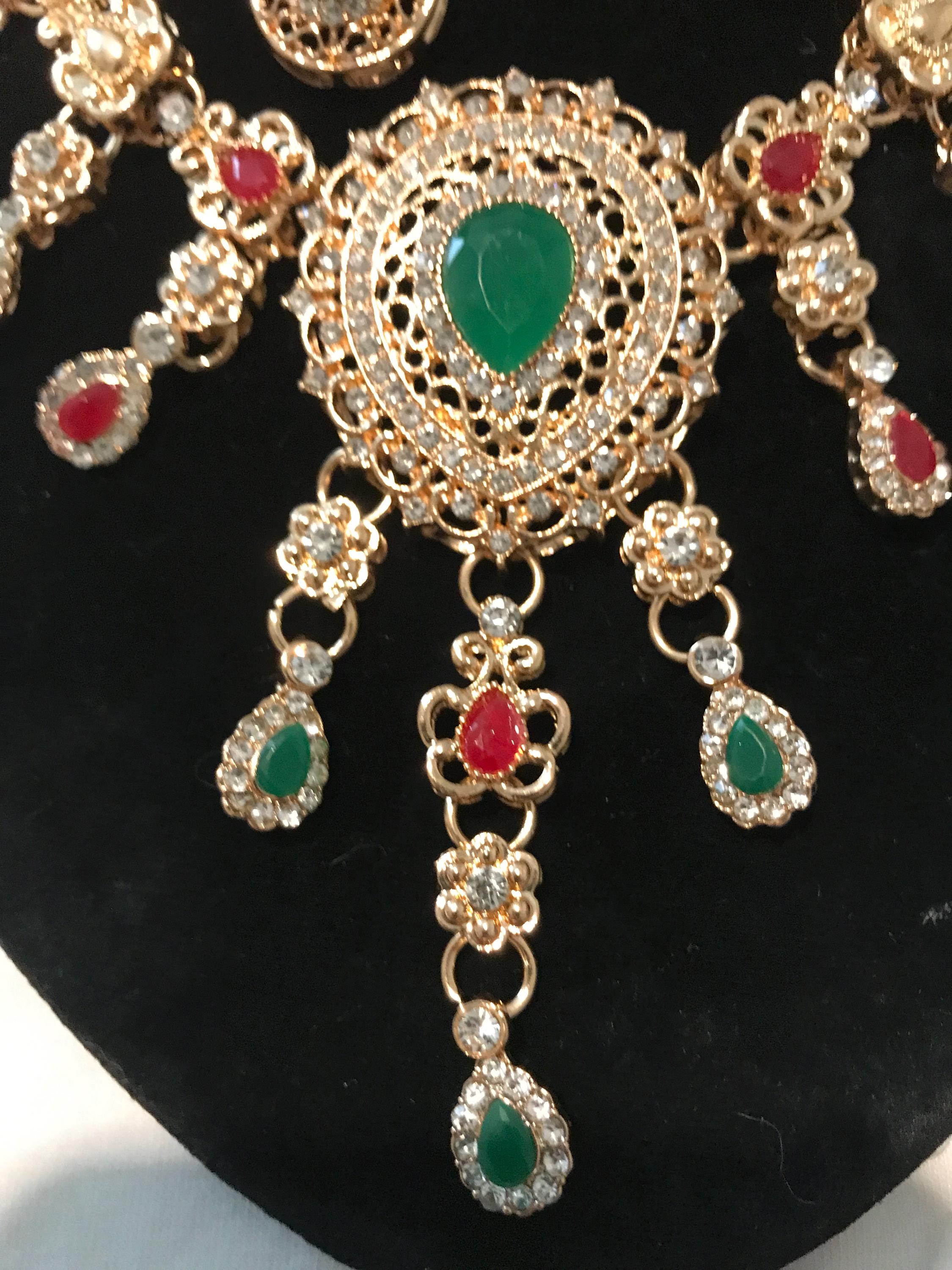 Victorian statement necklace set E4 - image 2