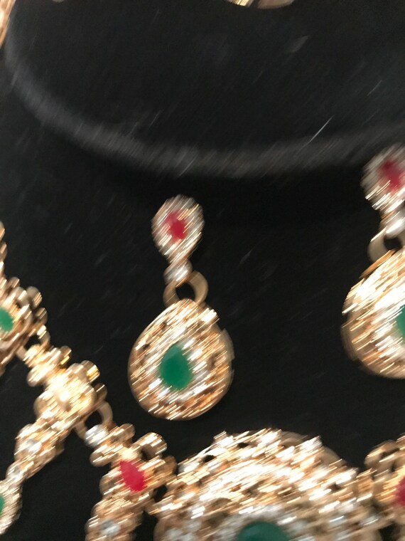 Victorian statement necklace set E4 - image 4