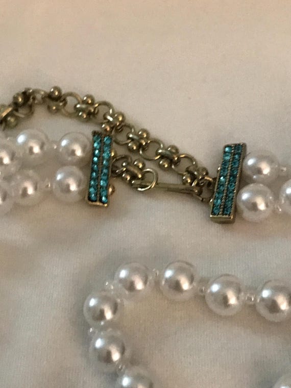 Bohemian leopard statement pear rhinestone neckla… - image 9