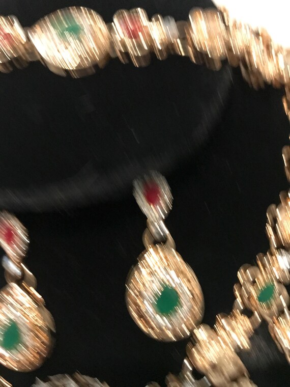 Victorian statement necklace set E4 - image 5