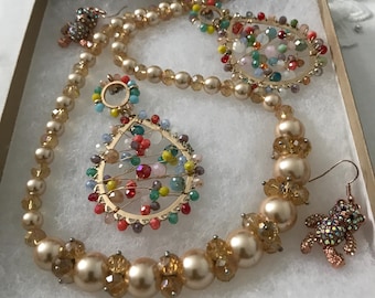 Glas Kristall Schmuck Lot G8