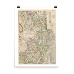 Mississippi River Basin Map - Landkarte - Us- 22 Sheet 5 - Landkarte - Landkarte - Landkarte - Landkarte - 22 Blatt - Landkarte -