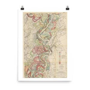 Mississippi Fluss Karte - Mississippi Fluss Delta Karte - Mississippi Fluss Becken Karte - Historische Karte - Landkarte - 22 Blatt 4