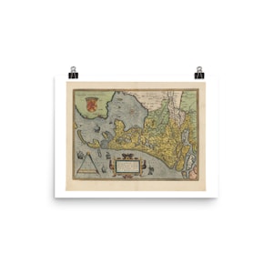 Carte des Pays-Bas - Carte des Pays-Bas - Carte néerlandaise - Carte historique - Anciennes cartes - Home Decor - Art Print