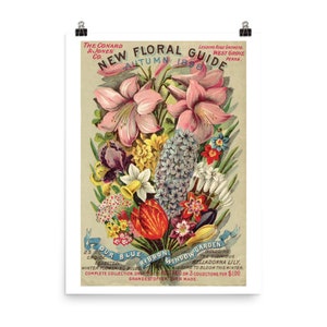 New Floral Guide Seed Catalog Fine Art Print • Giclee Fine Art Print