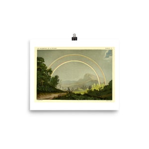 Double Rainbow Fine Art Print • Les Phenomenes de la Physique • Vintage Science Print • Optisches Phänomen Illustration • Giclee Art Print