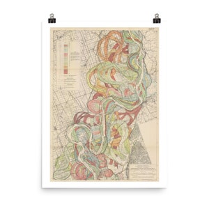 Mississippi River - Mississippi River Meander Belt - Mappa - US Geological Survey Maps – Mappa geologica – Mappa – Mappa USA - Tavola 22 Foglio 2