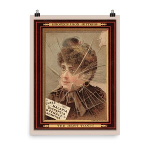 Vintage Advertentie Fine Art Print • Blood Bitters • Trading Card Advertentie • Geneeskunde Advertentie