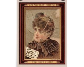 Vintage Advertising Fine Art Print • Blood Bitters • Publicité pour cartes à collectionner • Publicité pour les médicaments