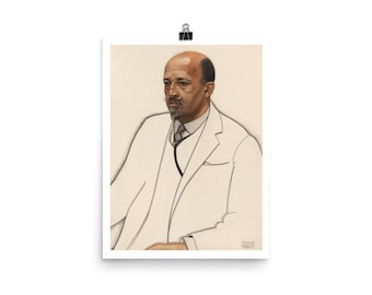 Winold Reiss Portrait of W. E. B. Du Bois • Giclee Fine Art Print