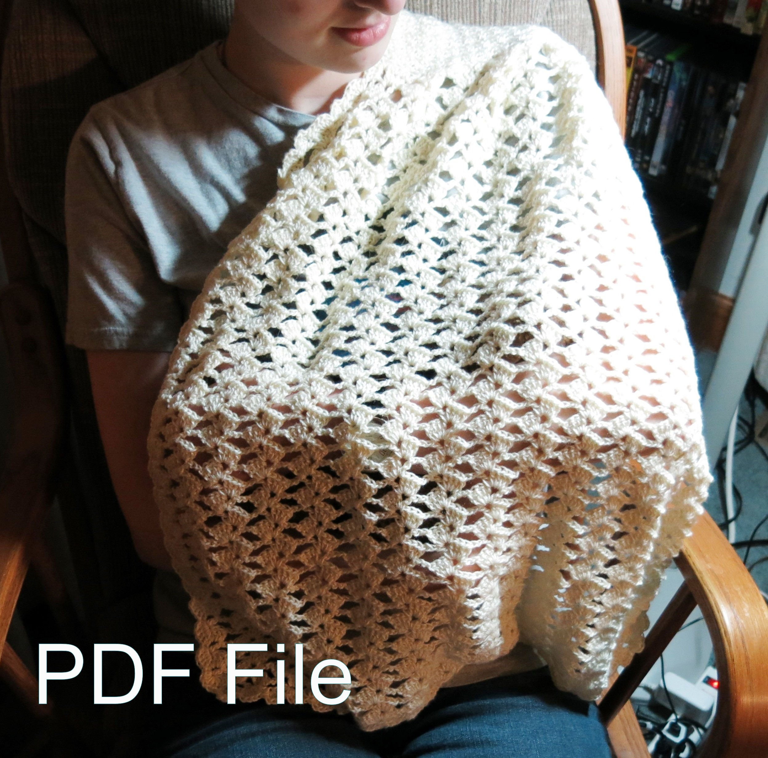Crocheted Breastfeeding Blanket Pattern PDF pattern to Etsy