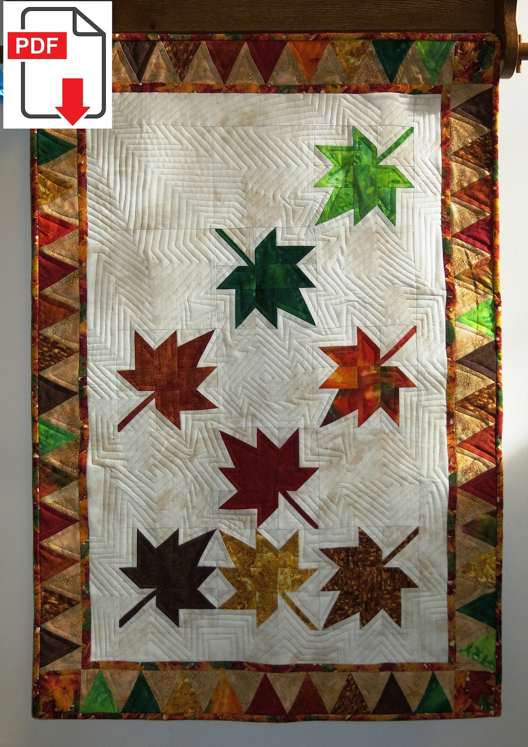 Falling Leaves Wall Hanging Pattern - Etsy