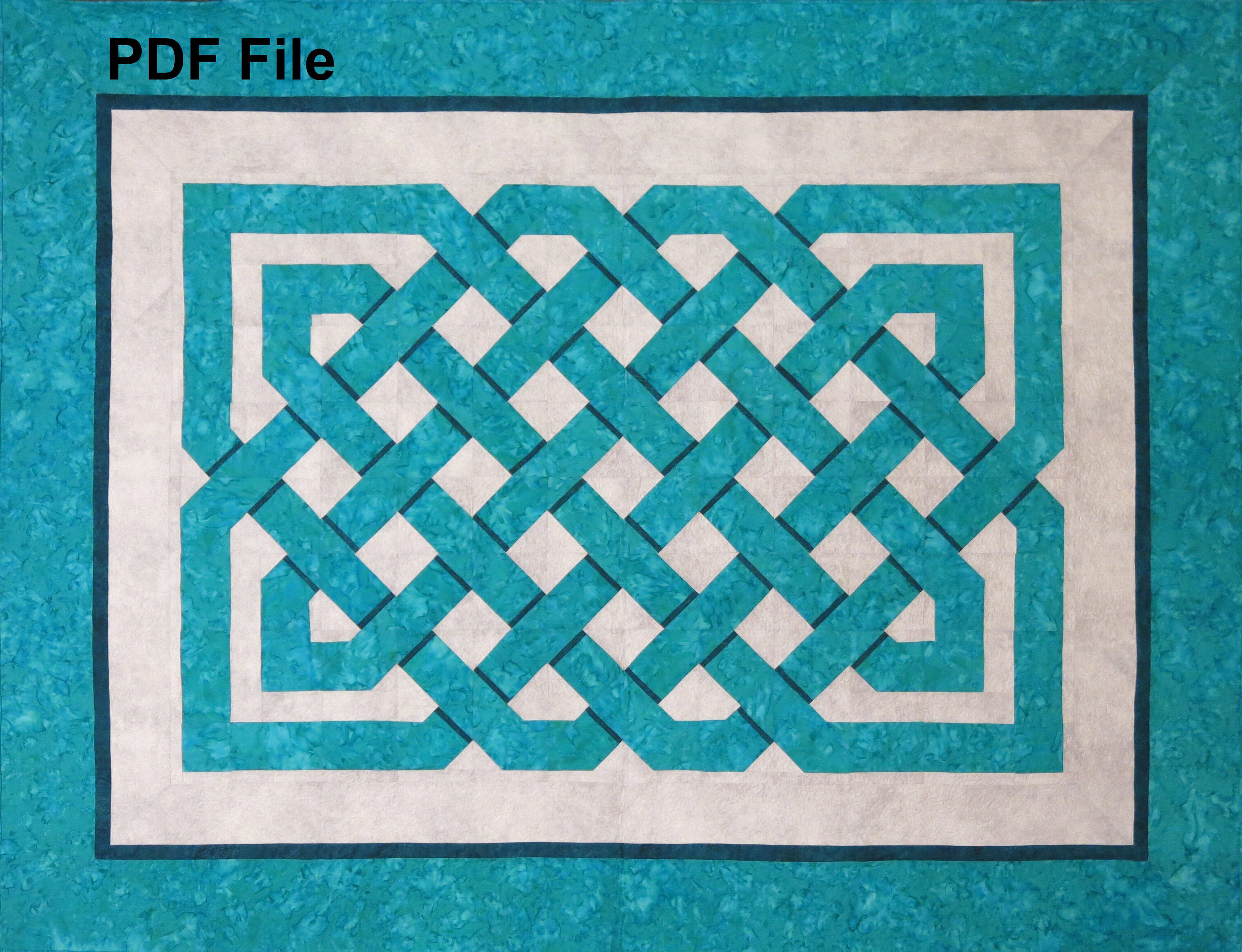 Celtic Weave Quilt Pattern PDF File to Download and Sew Etsy Australia