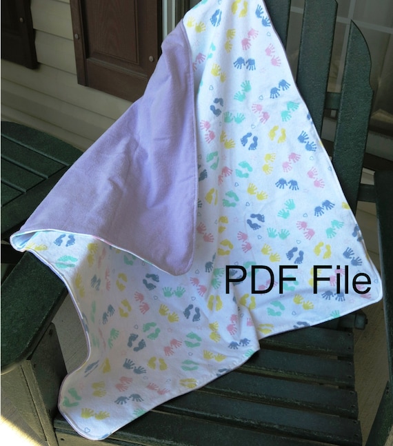 How to sew a flannel baby blanket sale