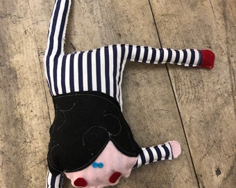pillow-puppet THEGREATCIRCUS the acrobat 100% upcycled