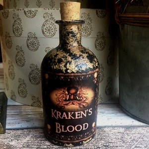 Kraken Black Spiced Rum Limited Edition Tiki Mug, Bottle (empty) and Box.