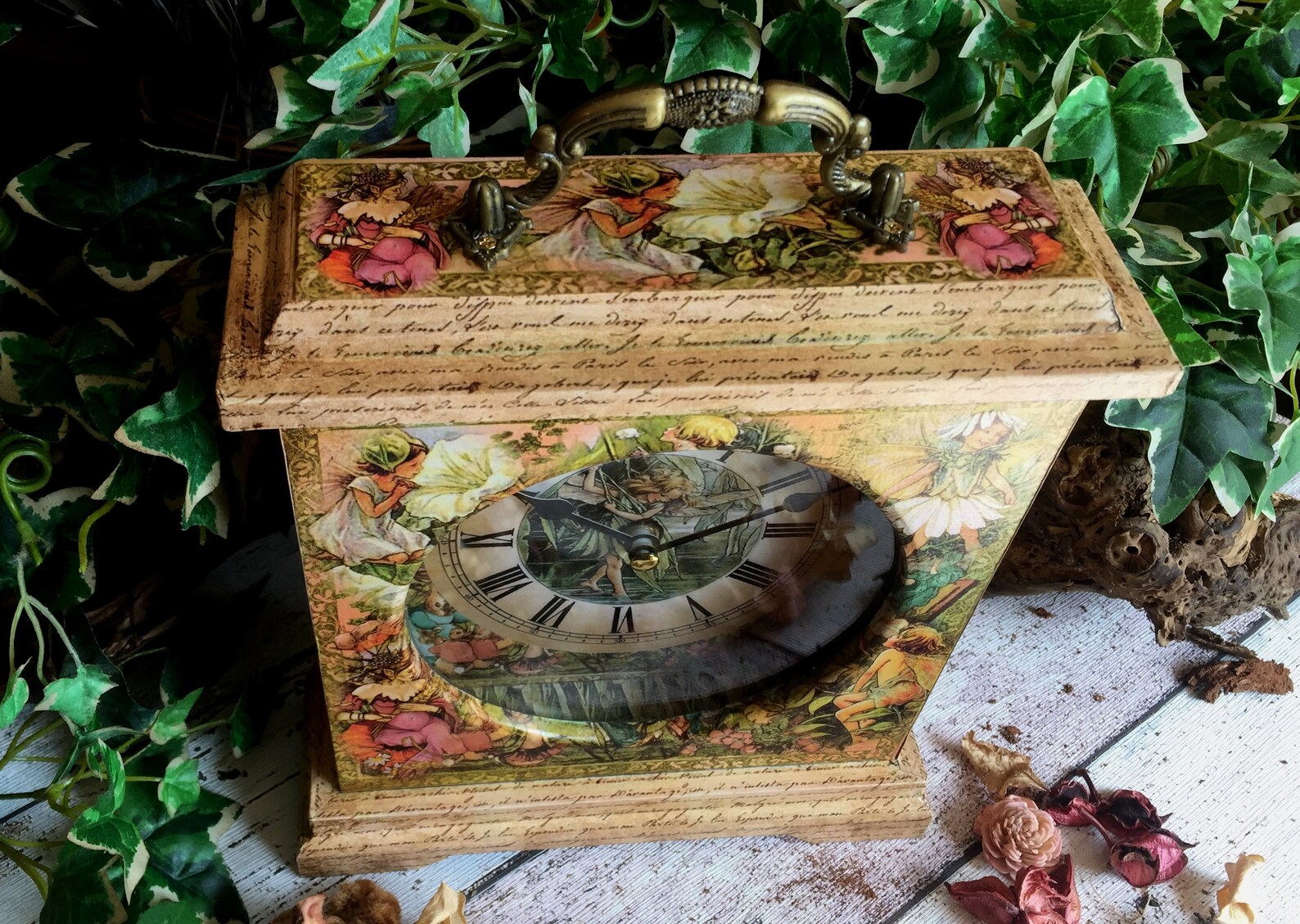 Cottagecore Clock. Cottagecore Gift. Cottagecore Decor. Fairy Etsy UK