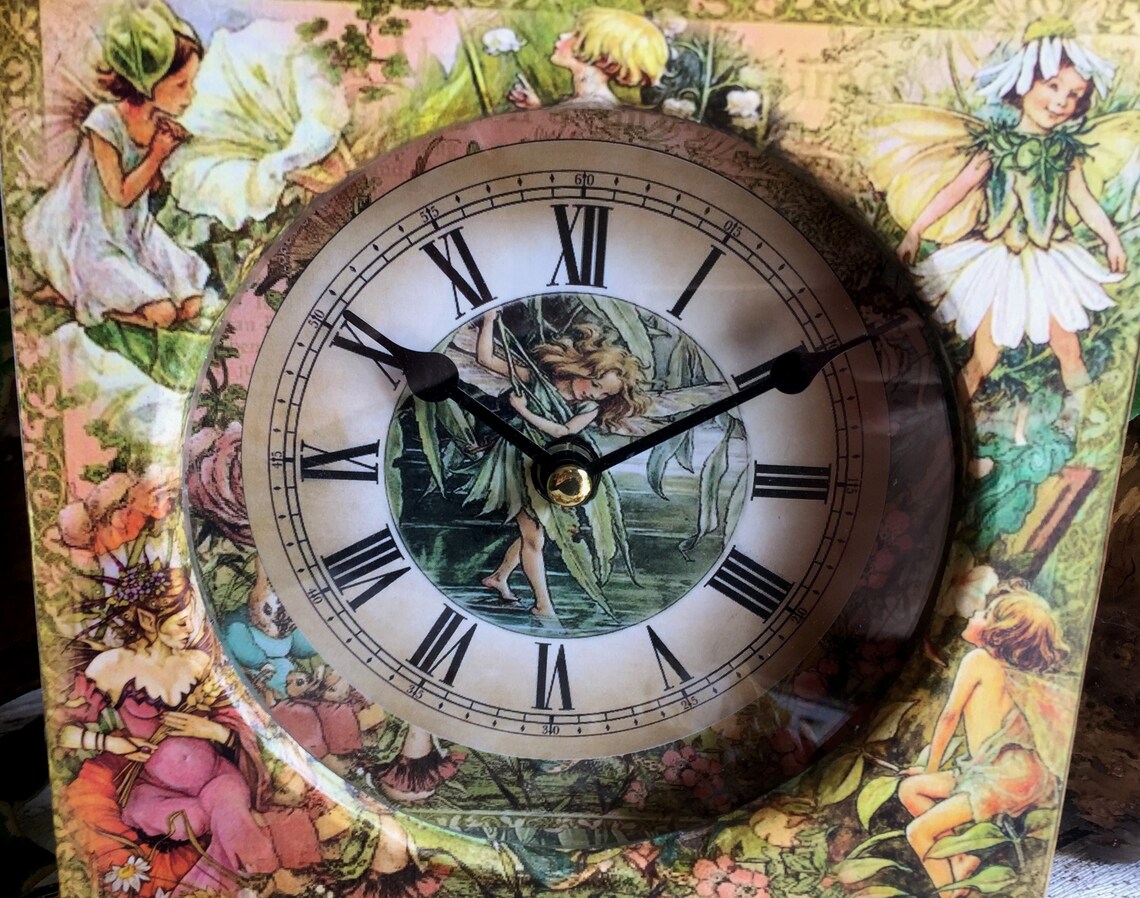 Cottagecore Clock. Cottagecore Gift. Cottagecore Decor. Fairy Etsy UK