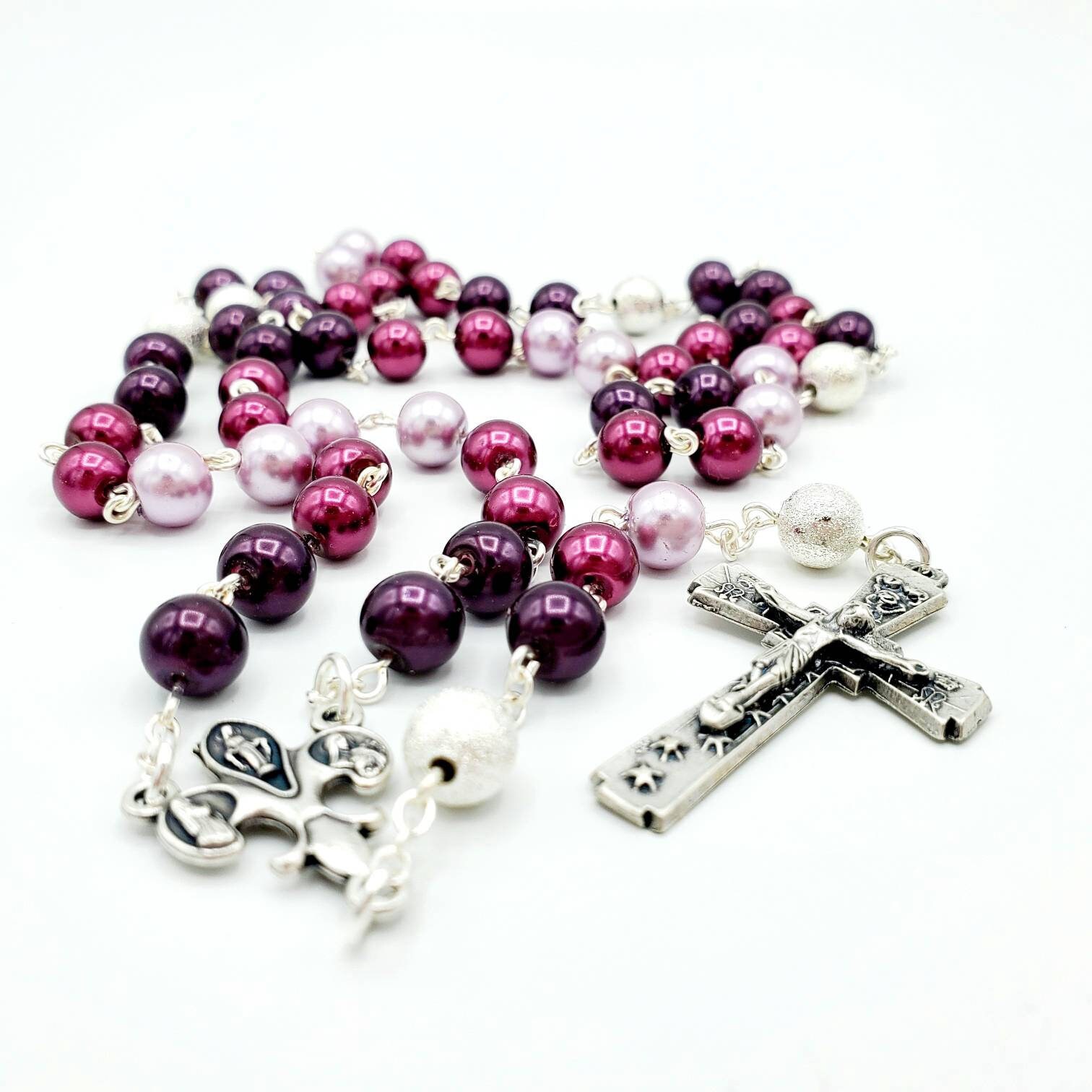 Ombre Purple Rosary - Etsy