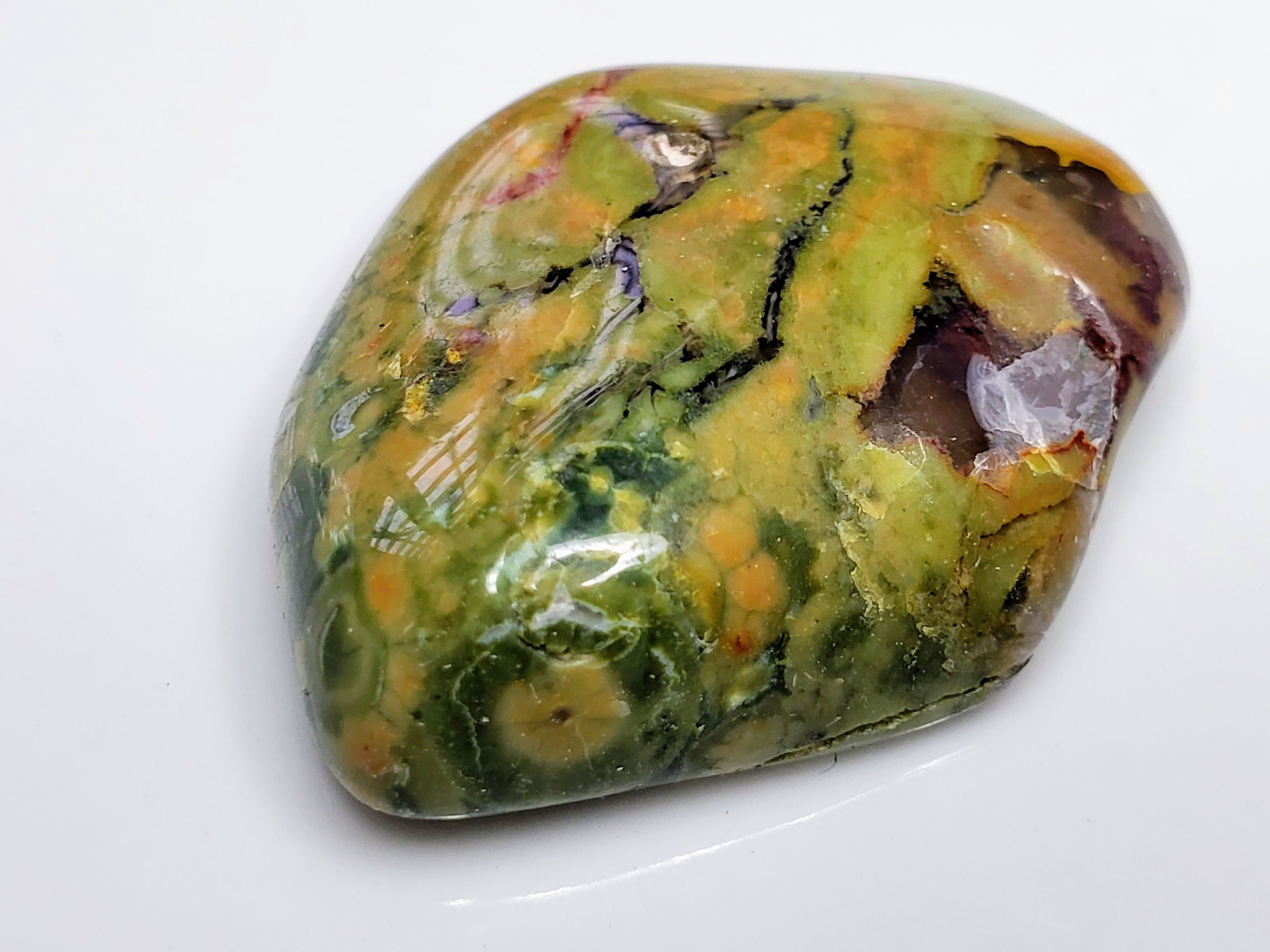 Rainforest Jasper Specimen Natural Untreated Rainforest Etsy
