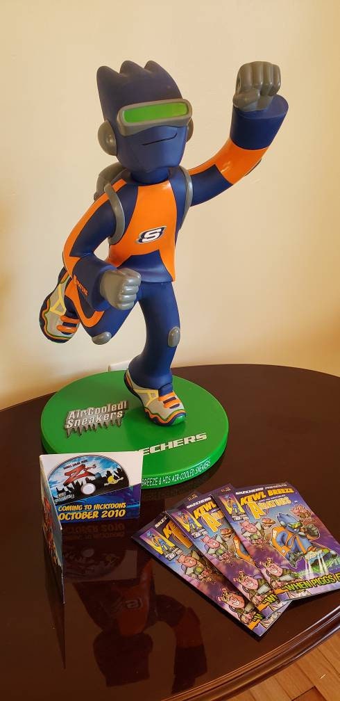 Action Figure Vintage Skechers Nicktoons Zevo-3 Promo Figures Rare