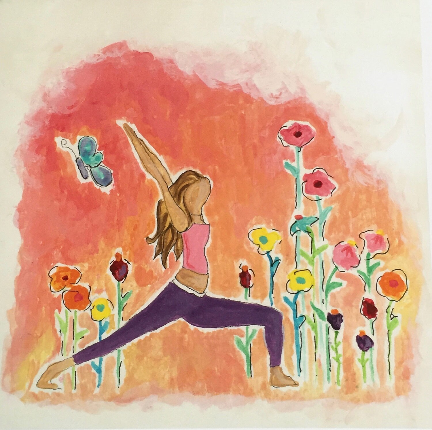 Yoga Art Print Yoga Studio Art Yoga Artyoga Gift Yoga Etsy