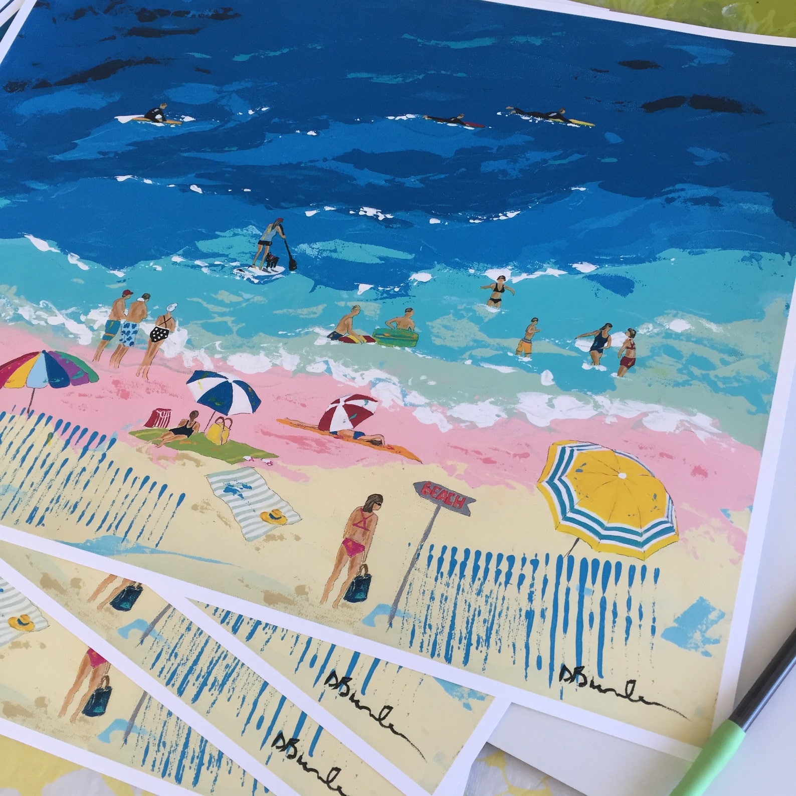 Beach Art 16 X 20 Print Ocean Coastal Decor Beach House Etsy