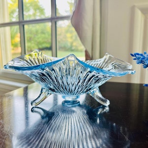 Fenton Blue Candy Dish S - Etsy