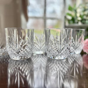 Vintage Longchamp Lead Crystal Whiskey Glasses - Set of 5