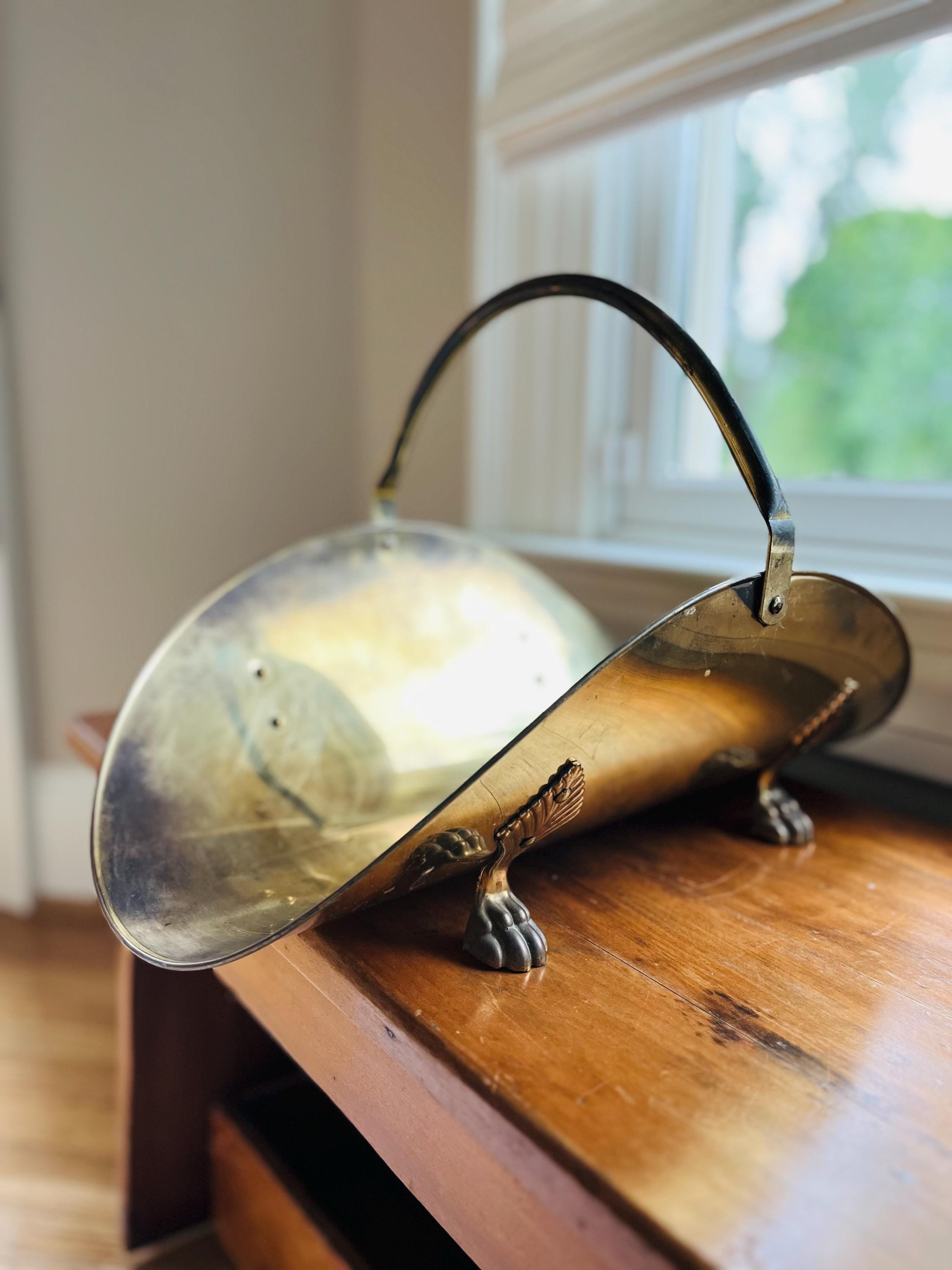 Brass firewood holder sale