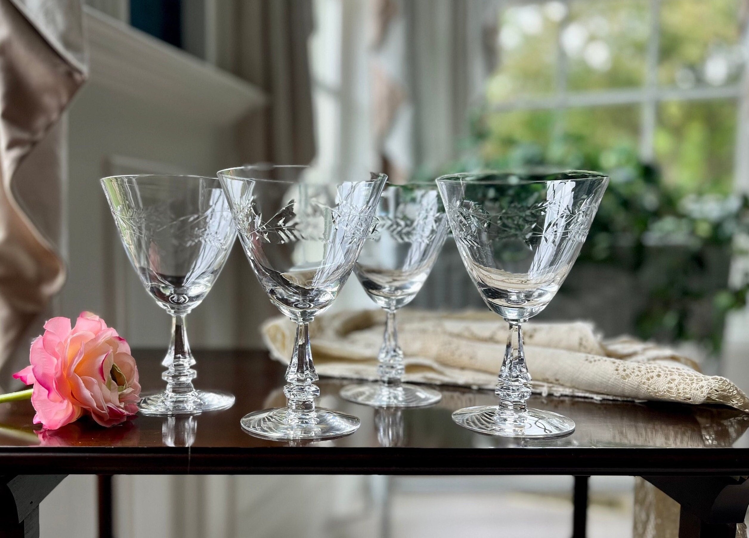 Crystal Wine Glasses of Sèvres Niagara Model, 1950s, Set of 11