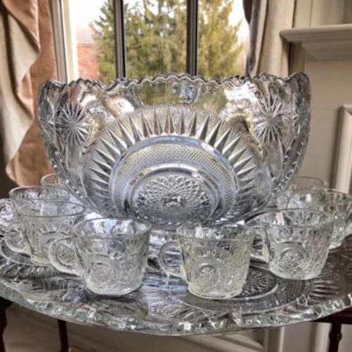 フェントン ピンククレスト Cut & Block オパールセントコンポート