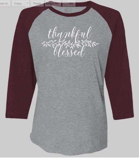« Reconnaissant et béni » Baseball Raglan Tee d’automne « Reconnaissant et et et béni » Baseball Raglan Tee d’automne a0c160