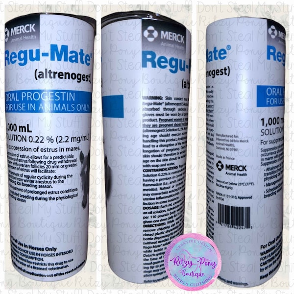REGUMATE Tumbler | Equestrian Gifts | Livestock Tumbler | Horse Lover | Funny Horse Gift | Horse Tumbler