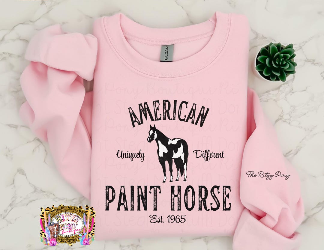 American Paint Horse Sweatshirt, Paint Horse Shirt, Horse Shirt, Horse