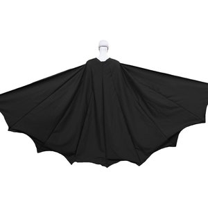 Bat Hero Cape dowel Slot Option 8 Panel Wide Dark Night - Etsy