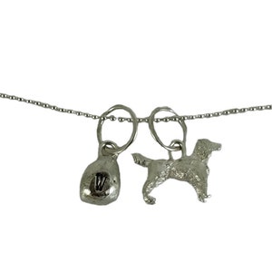 Personalised little spaniel necklace
