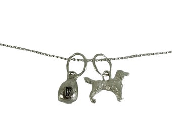Personalised little spaniel necklace