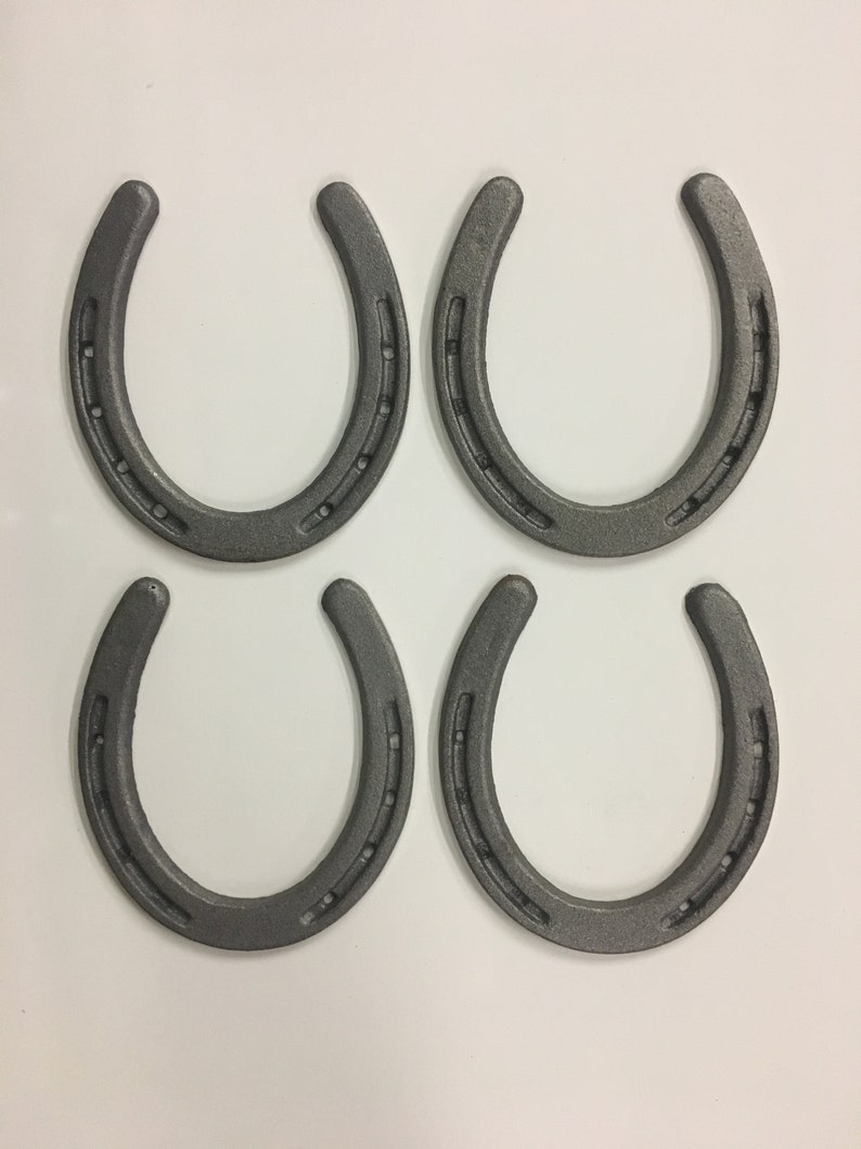 10 SMALL Cast Iron HORSESHOE Texas Lone Star Rustic Ranch HORSE SHOE
