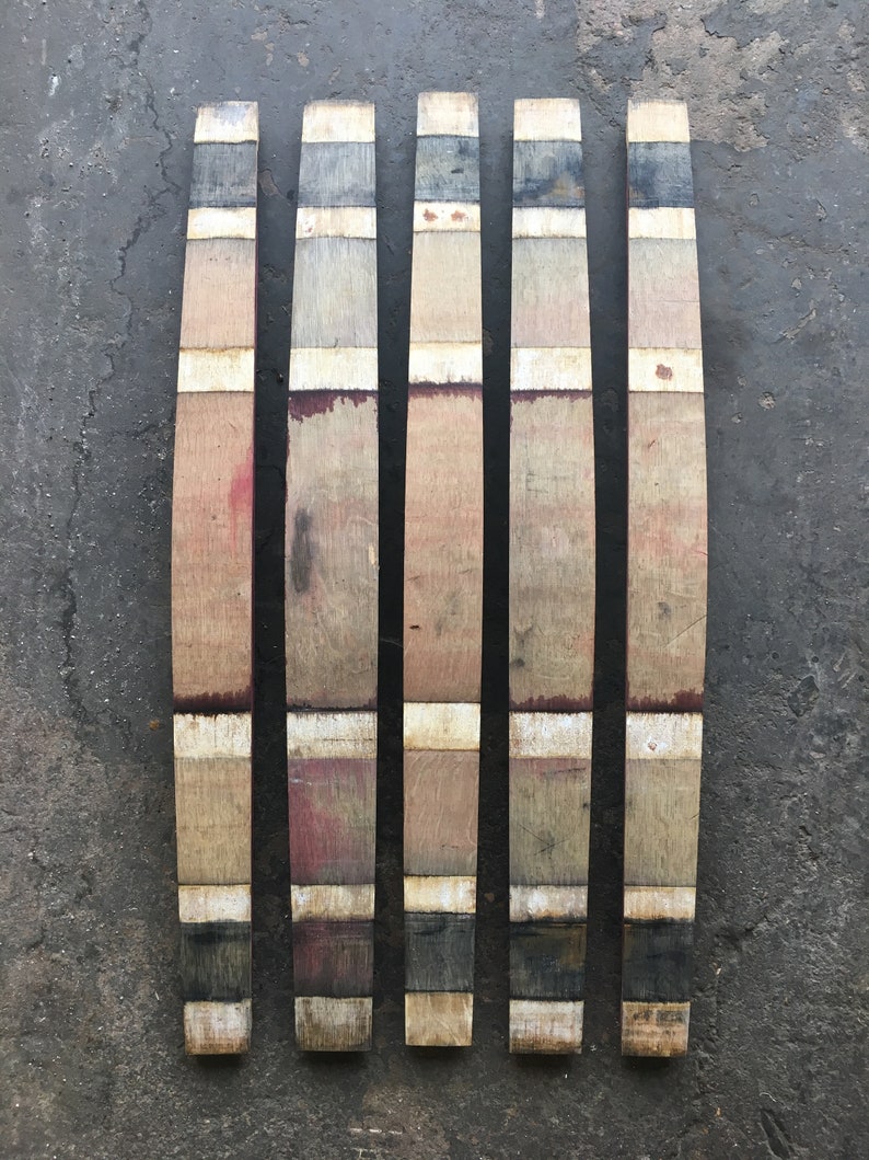 Twenty 20 Genuine Used Wine Barrel Staves Rustic Repurpose FREE SHIPPING!