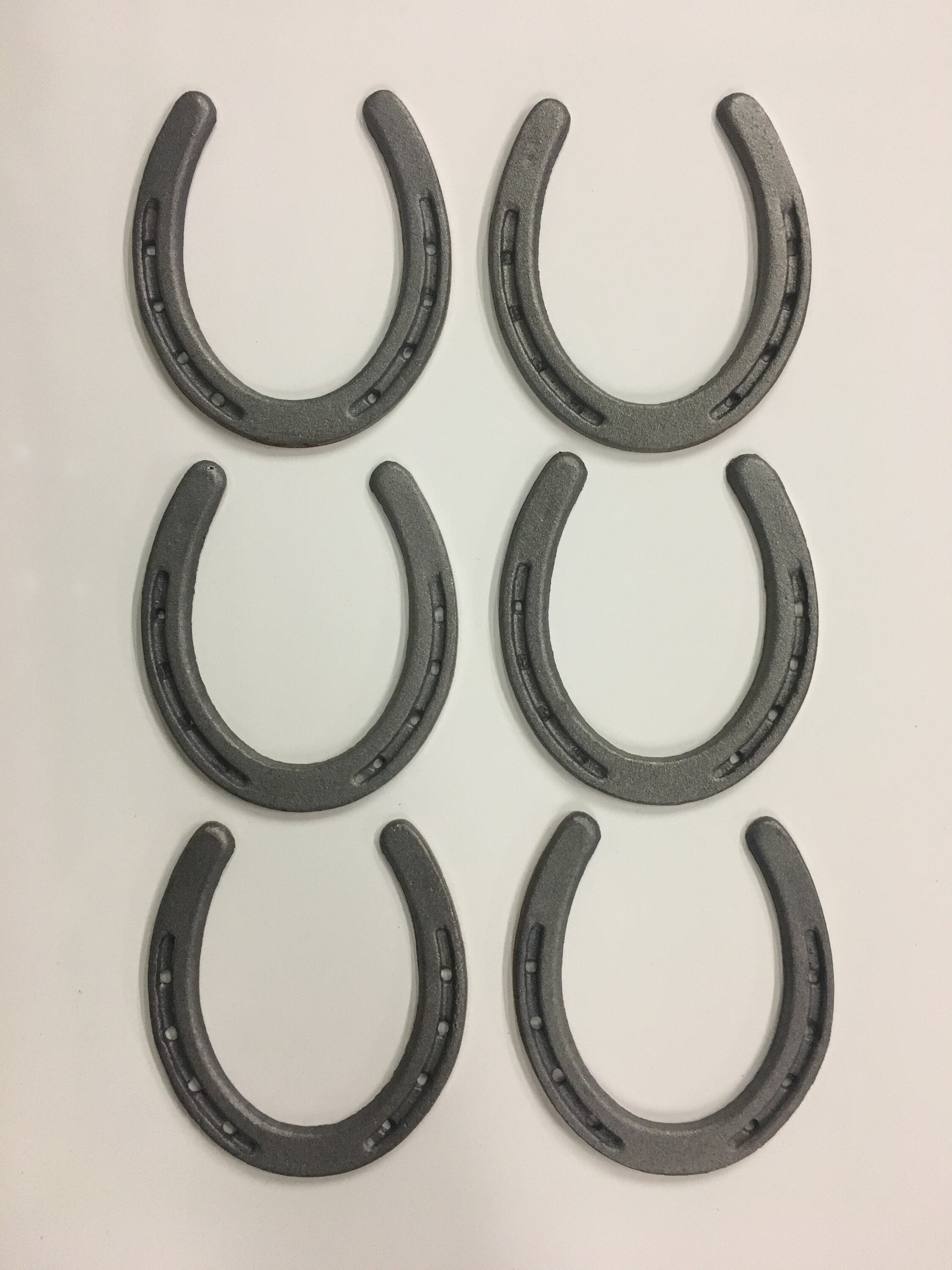 2 Cast Iron Metal Lucky Horseshoes Western Lone Star Texas Rustic Decor 7/"x6.25/"