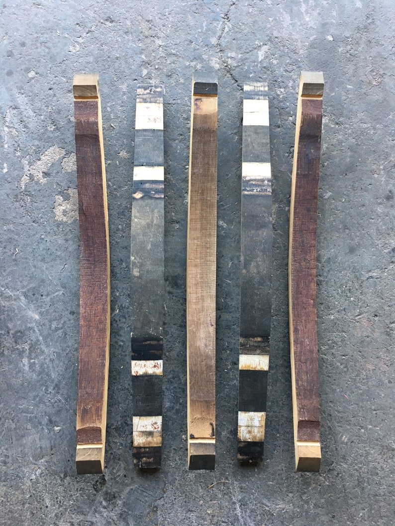 15 Genuine Used Wine Barrel Staves Rustic Repurpose Free Shipping!