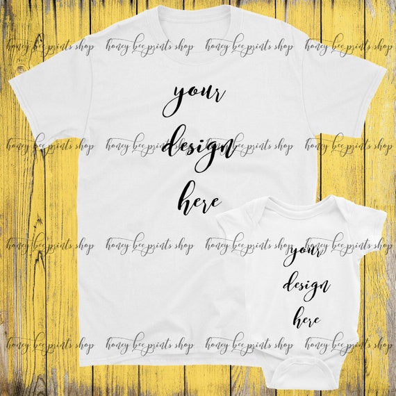 White Shirt Mockup Bodysuit Mockup T-Shirt PSD Mockup Template