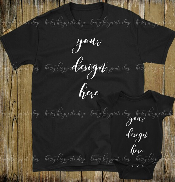 Black Shirt Mockup Flat Lay Shirt Mockup Baby Shirt