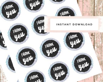thank you stickers printout stickers birthday party