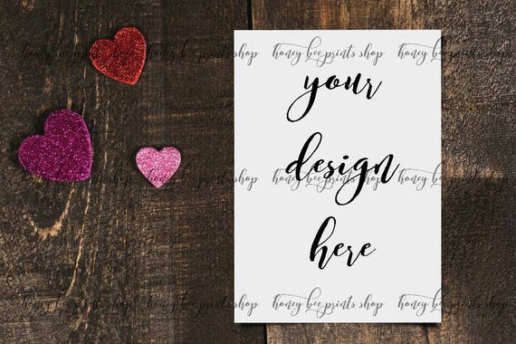 Valentines Mockup Card Mockup Invitation Mockup Invitation Template Paper