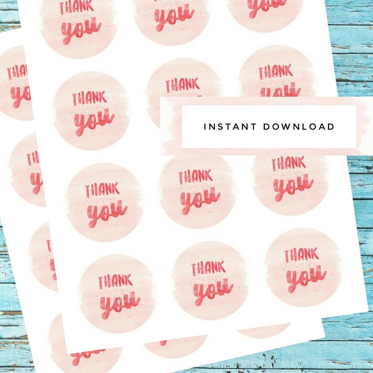 thank you stickers printout stickers birthday party