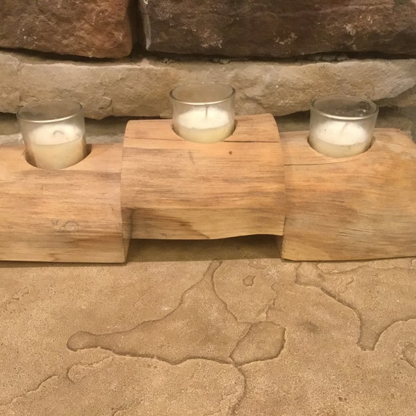 Aspen Log Candle Holder