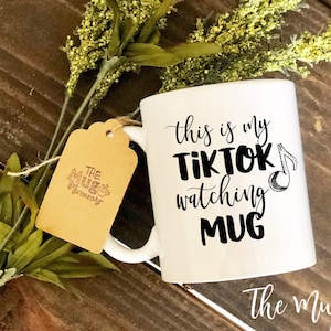 This is my TikTok Mug, TikTok Coffee Mug, Sayings Mug, TikTok Mug, Coffee Cup, Coffee Mug,